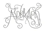 Adrian name written tattoo design idea