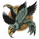 Scorpion Eagle Phoenix tattoo design idea