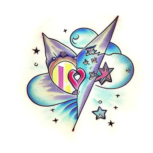 love you to the moon and back  tattoo design idea