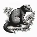 mongoose tattoo design idea