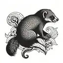 mongoose tattoo design idea