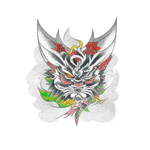 shattered glas tattoo design idea