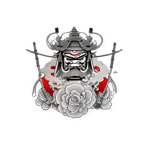 red ronin after war of 1000 days tattoo design idea