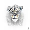 Jesus and a Lion tattoo design idea