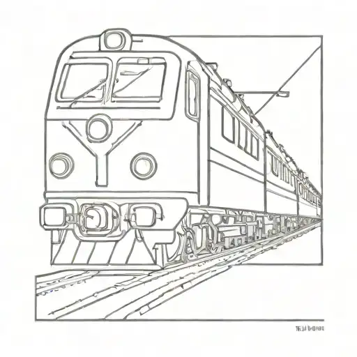 a force stopping the train tattoo design idea