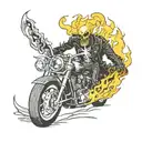 Ghost Rider tattoo design idea
