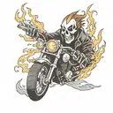 Ghost Rider tattoo design idea