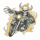 Ghost Rider tattoo design idea