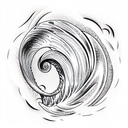 Ocean Wave tattoo design idea