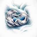 Ocean Wave tattoo design idea