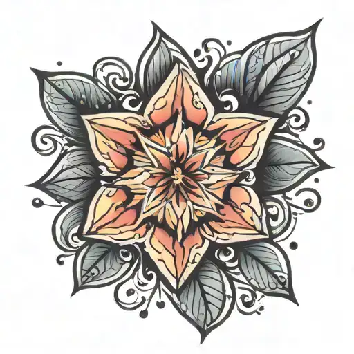 starburst juicy tattoo design idea