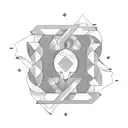 "333" vertical tattoo design idea