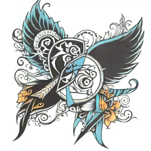 eating disorder awareness symbol tattoo design idea