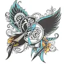 eating disorder awareness symbol tattoo design idea