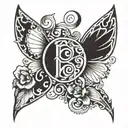 eating disorder awareness symbol tattoo design idea