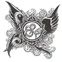 eating disorder awareness symbol tattoo design idea