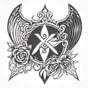 eating disorder awareness symbol tattoo design idea