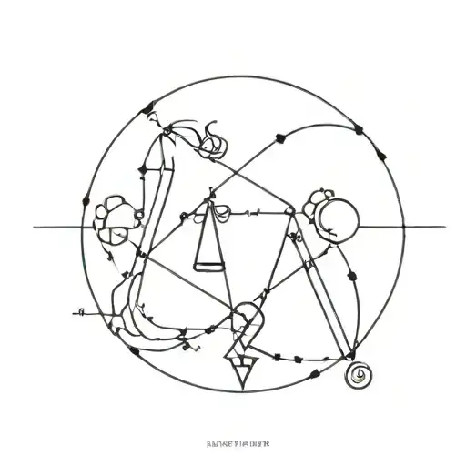 energy connection, toxic love, libra sign, light and darkness tattoo design idea