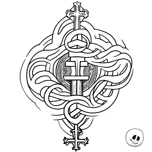 ave Cristo  tattoo design idea