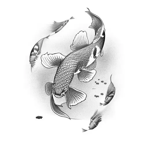 Koi Fish tattoo design idea