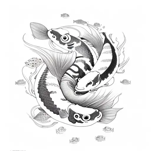 Koi Fish tattoo design idea