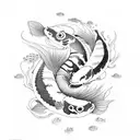 Koi Fish tattoo design idea