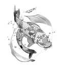 Koi Fish tattoo design idea
