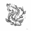 Koi Fish tattoo design idea