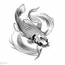Koi Fish tattoo design idea