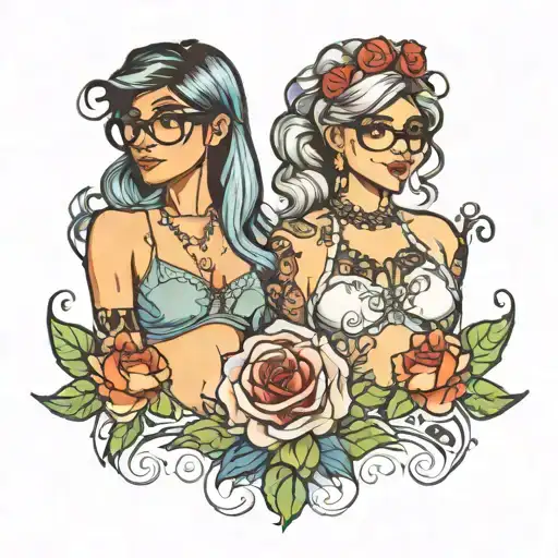 mia Khalifa and elsa tattoo design idea