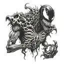Venom zombie tattoo design idea
