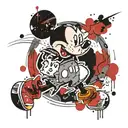 mickey mouse and Ohio State buckeyes  tattoo design idea