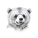 grizzly bear  tattoo design idea
