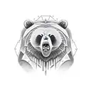 grizzly bear  tattoo design idea