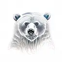 grizzly bear  tattoo design idea