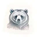 grizzly bear  tattoo design idea