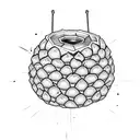 grenade pineapple tattoo design idea
