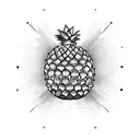 grenade pineapple tattoo design idea