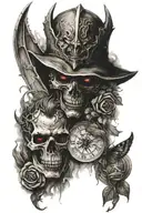 good vs evil tattoo design idea