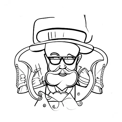 sugar daddy tattoo design idea