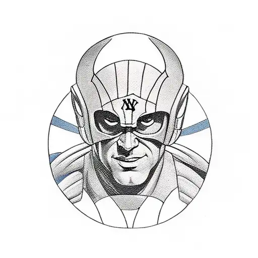 new york yankees, marvel comics tattoo design idea