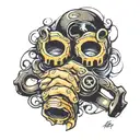 brass knuckles tattoo design idea