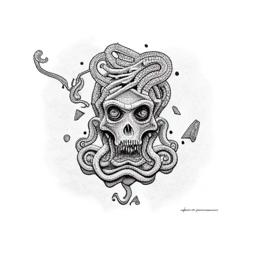 lovecraft tiki tattoo design idea