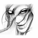 jaw tattoo design idea