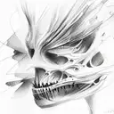 jaw tattoo design idea