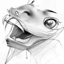 jaw tattoo design idea