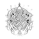 hinduísmo símbolo Oum (OM)  tattoo design idea