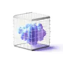 a cube-shaped cage with cloud bars instead of metal bars tattoo design idea