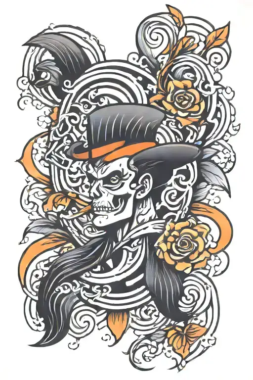 pinstripe m tattoo design idea