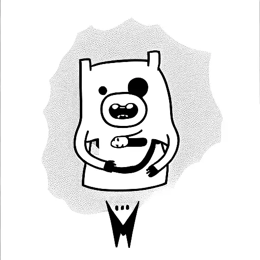 B.M.O from adventure time cooking tattoo design idea